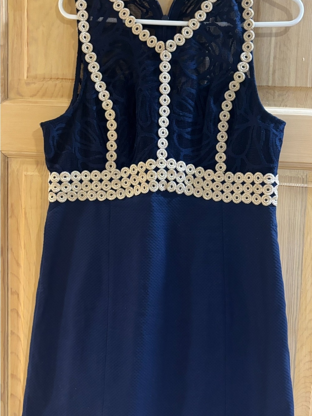Lilly Pulitzer Navy Mini Dress with Cream Trim